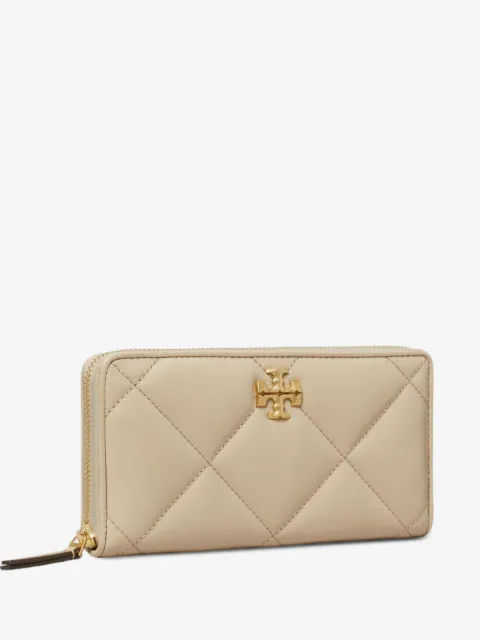 Tory Burch Kira diamond-quilt zip continental wallet