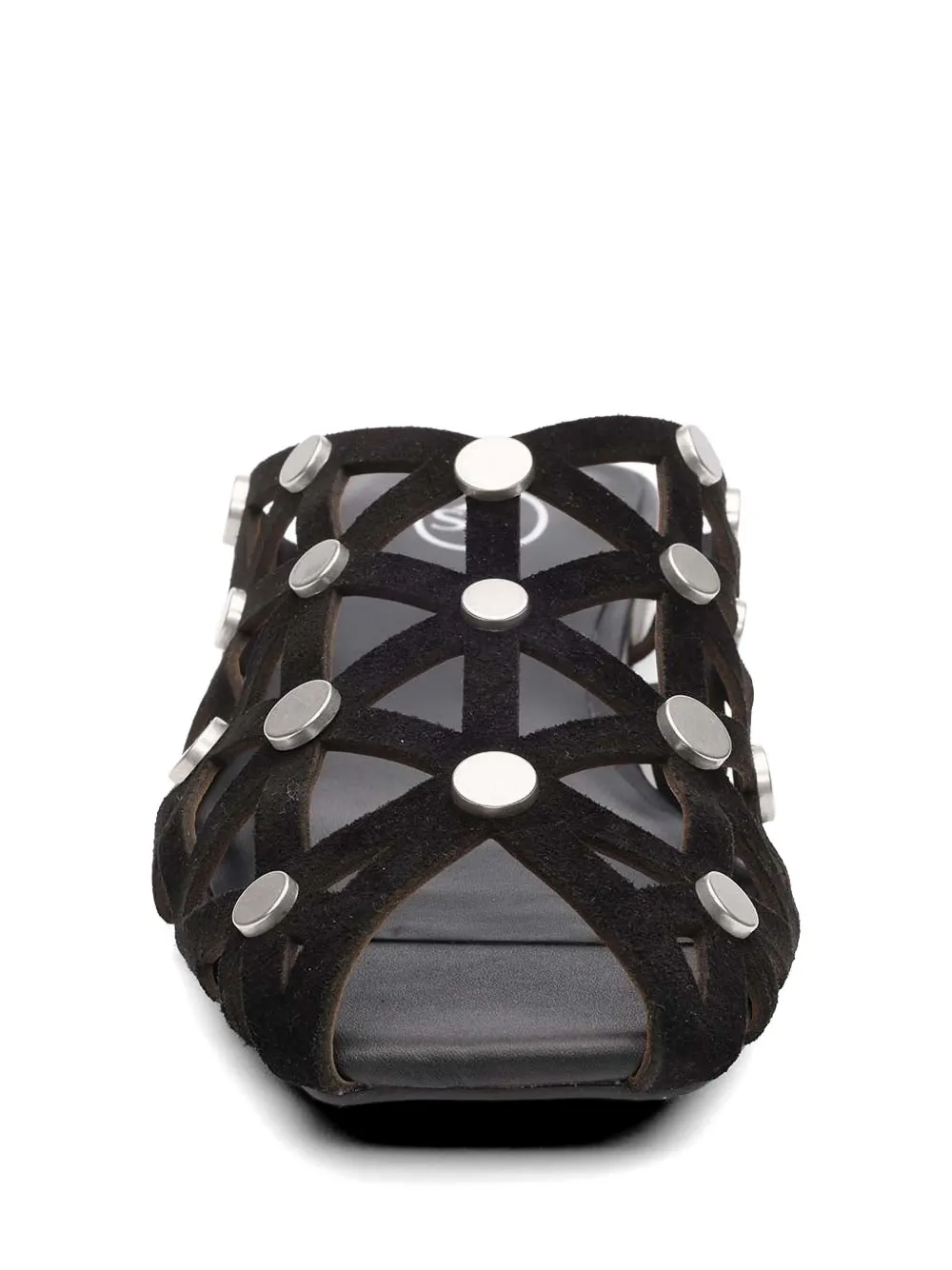 Ash Bone stud-embellished cut-out sandals Zwart