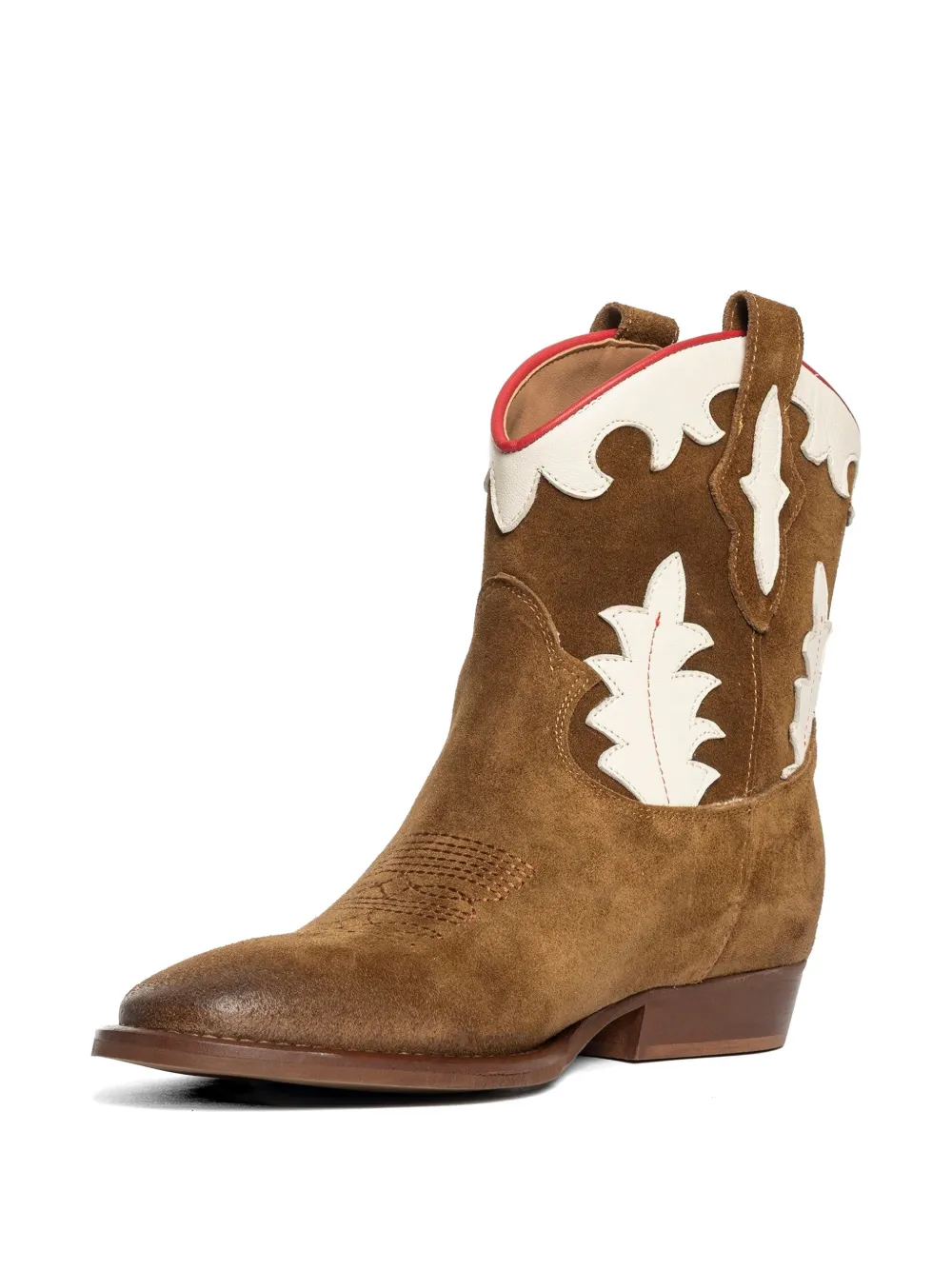 Gisel Moire Guinea panelled western boots Bruin
