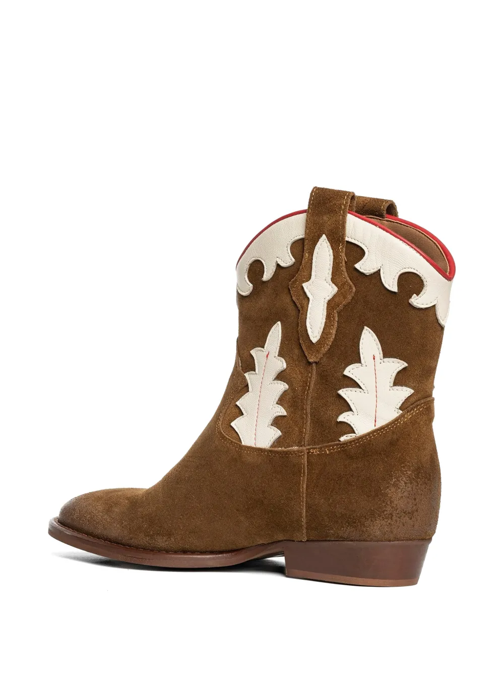 Gisel Moire Guinea panelled western boots Bruin