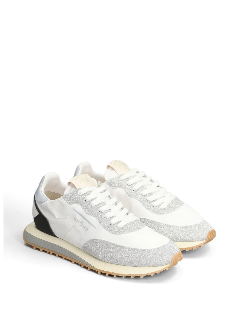 GHŌUD Rush glitter-embellished sneakers Wit
