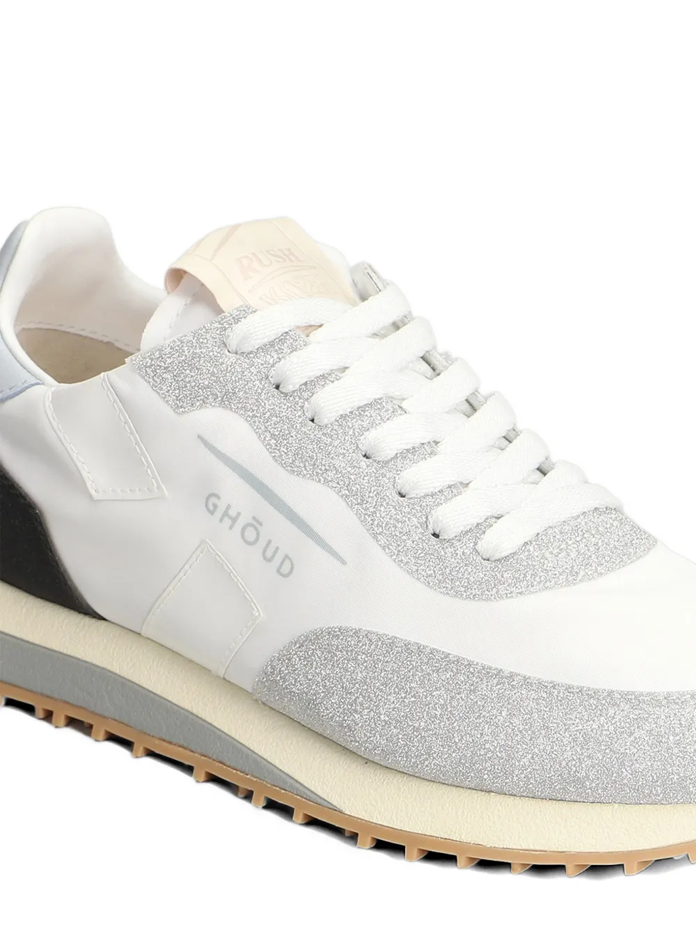 GHŌUD Rush glitter-embellished sneakers Wit