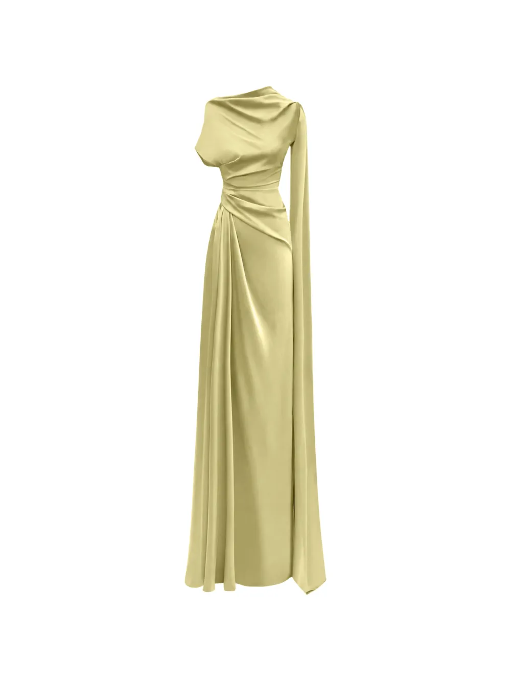 Gemy Maalouf asymmetrical draped dress - Green