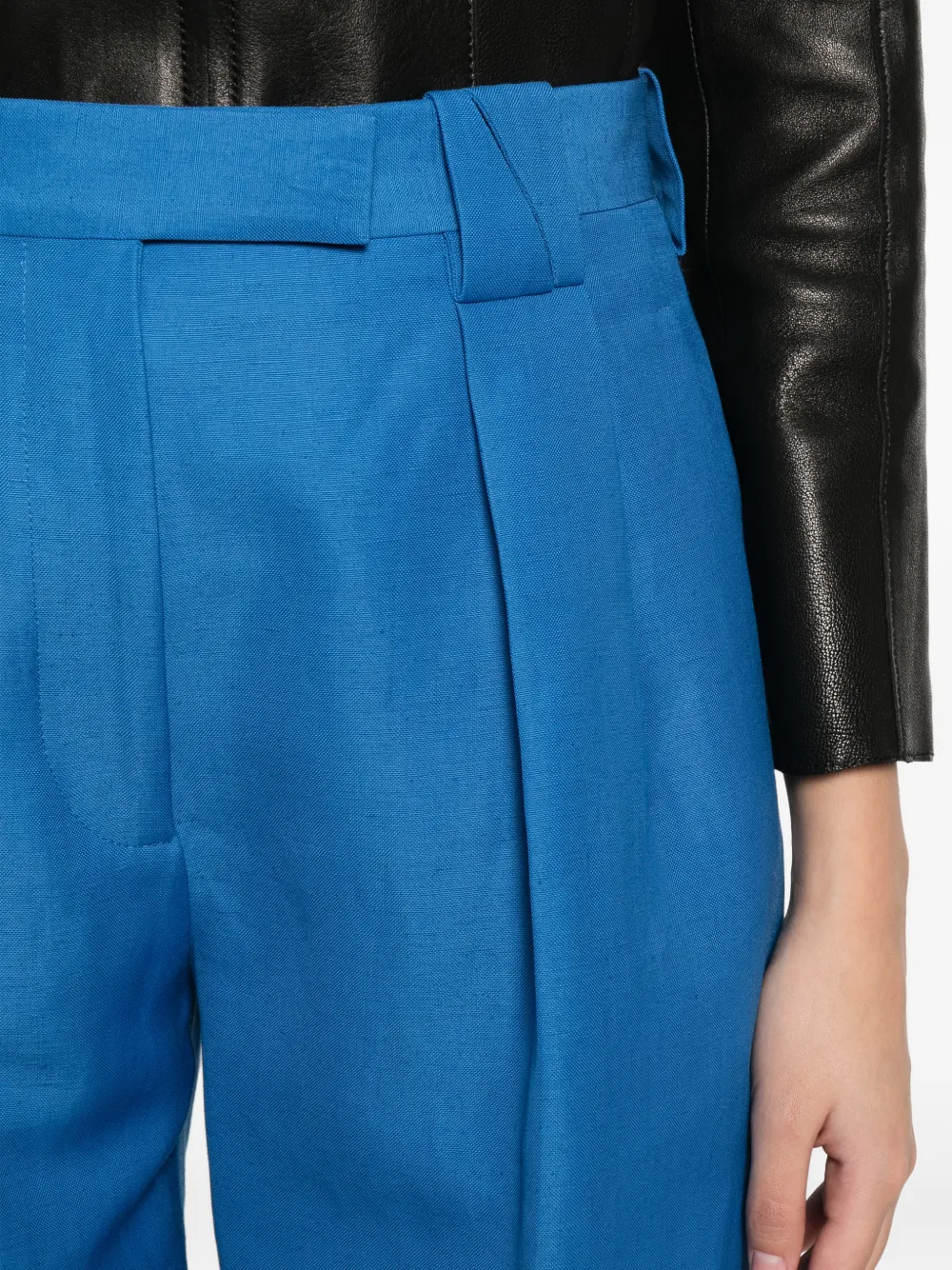 Versace Straight plooibroek Blauw