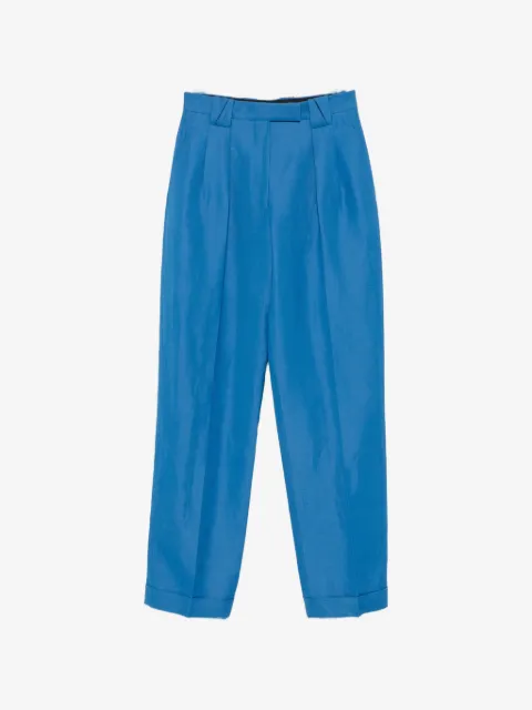 Versace pleated straight-leg trousers