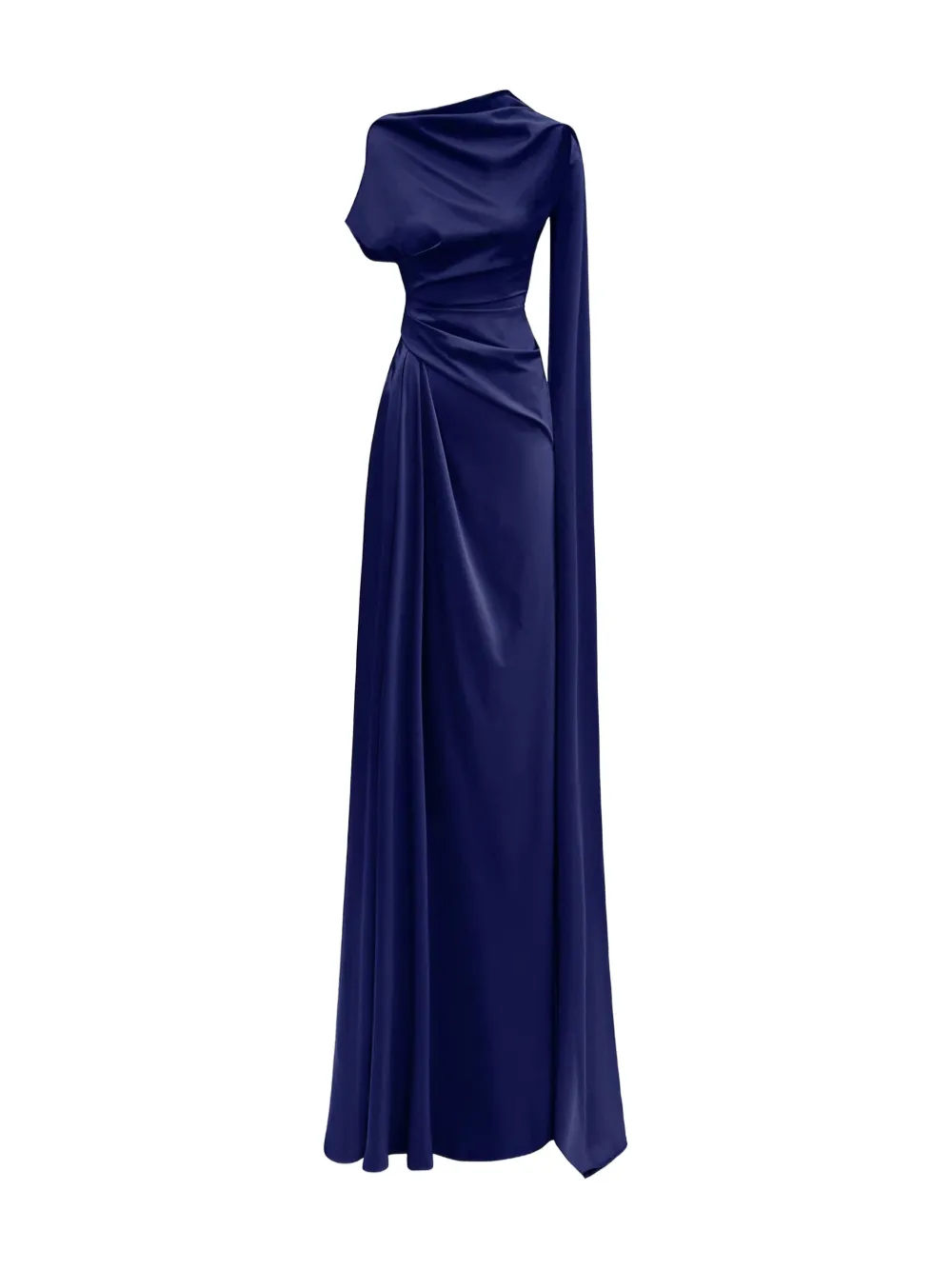 Gemy Maalouf asymmetrical draped dress - Blu