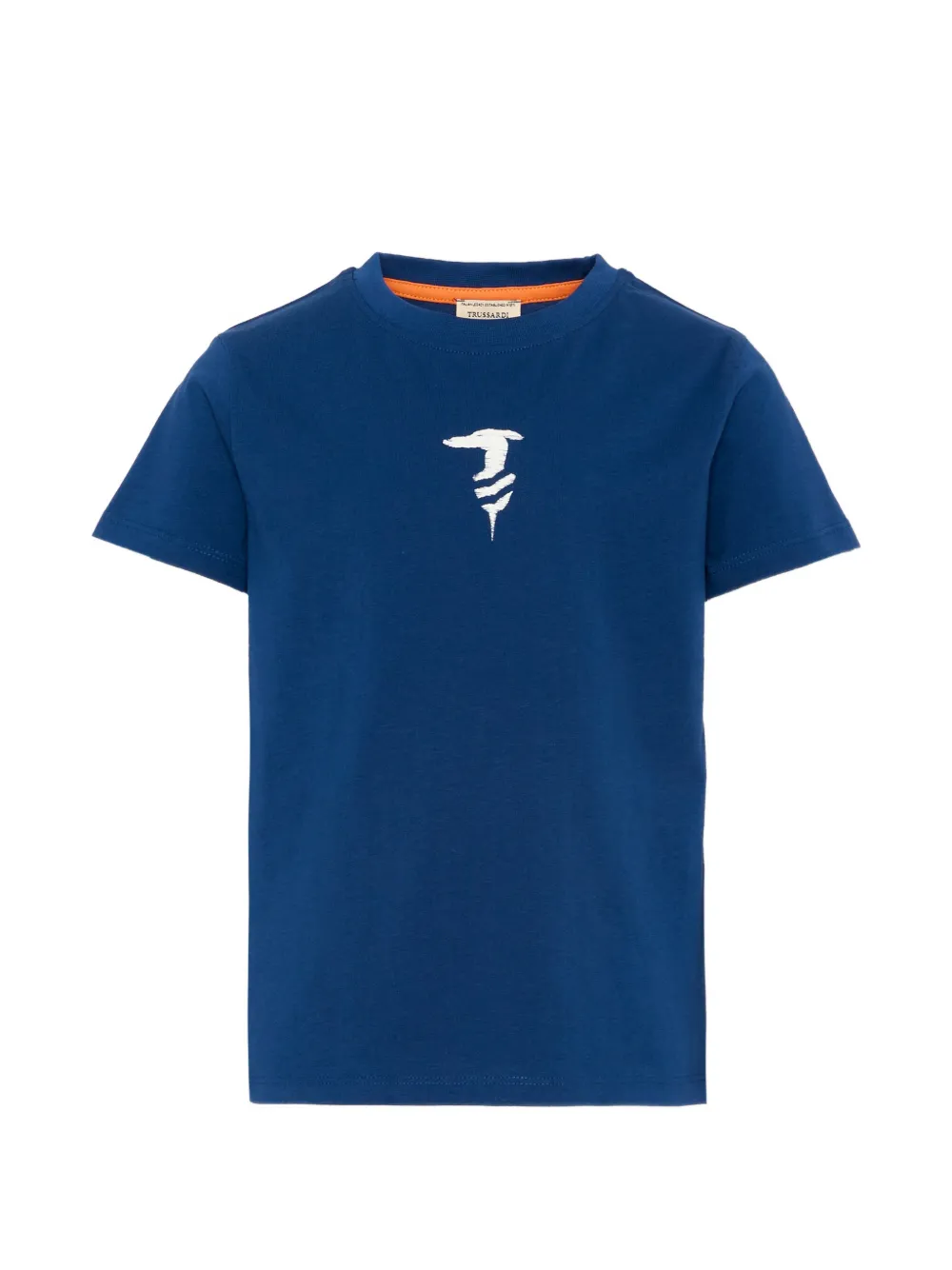 TRUSSARDI JUNIOR logo-print short-sleeve T-shirt - Blu