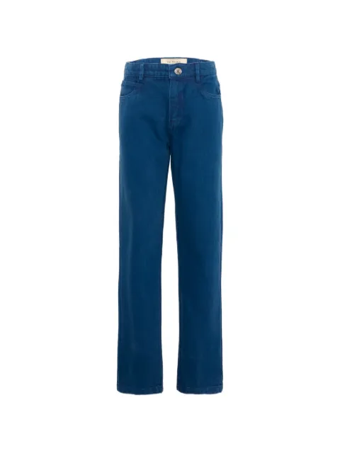 TRUSSARDI JUNIOR straight-leg cotton trousers
