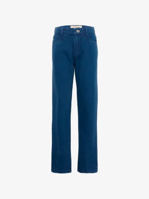 TRUSSARDI JUNIOR straight-leg cotton trousers