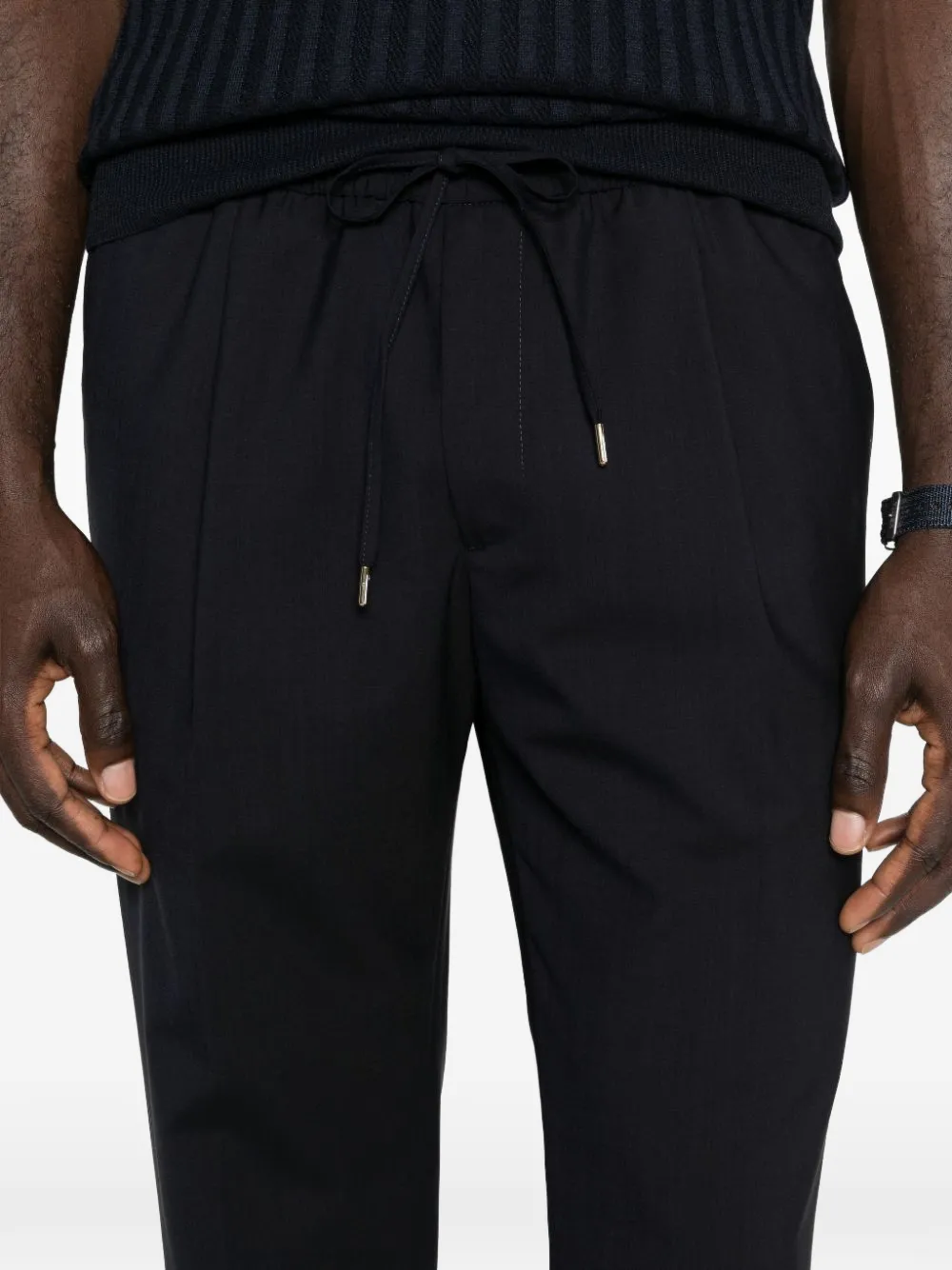 Briglia 1949 Broek met trekkoordtaille Blauw