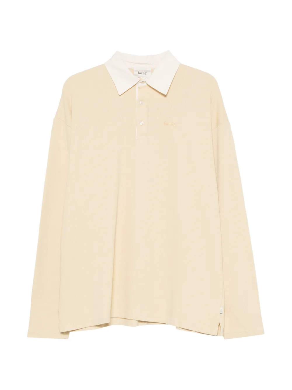 Foret Match Rugby contrast-collar polo shirt - Nude