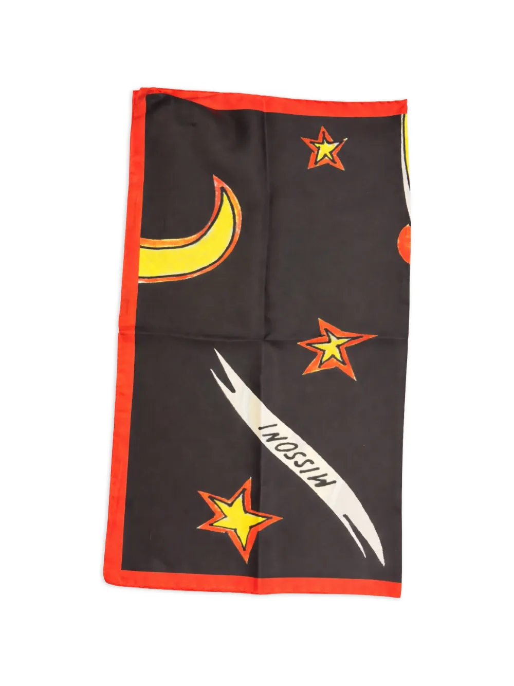 Missoni graphic-print silk scarf - Nero