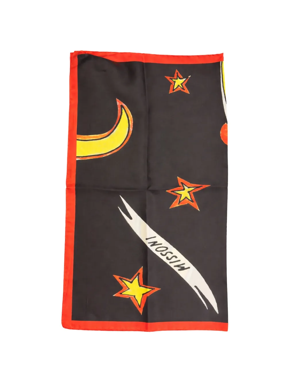 Missoni celestial-print silk scarf - Nero