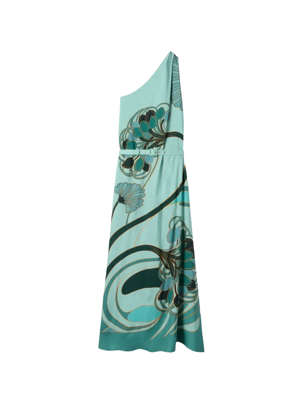 La DoubleJ Roy one-shoulder floral-print dress - Blu