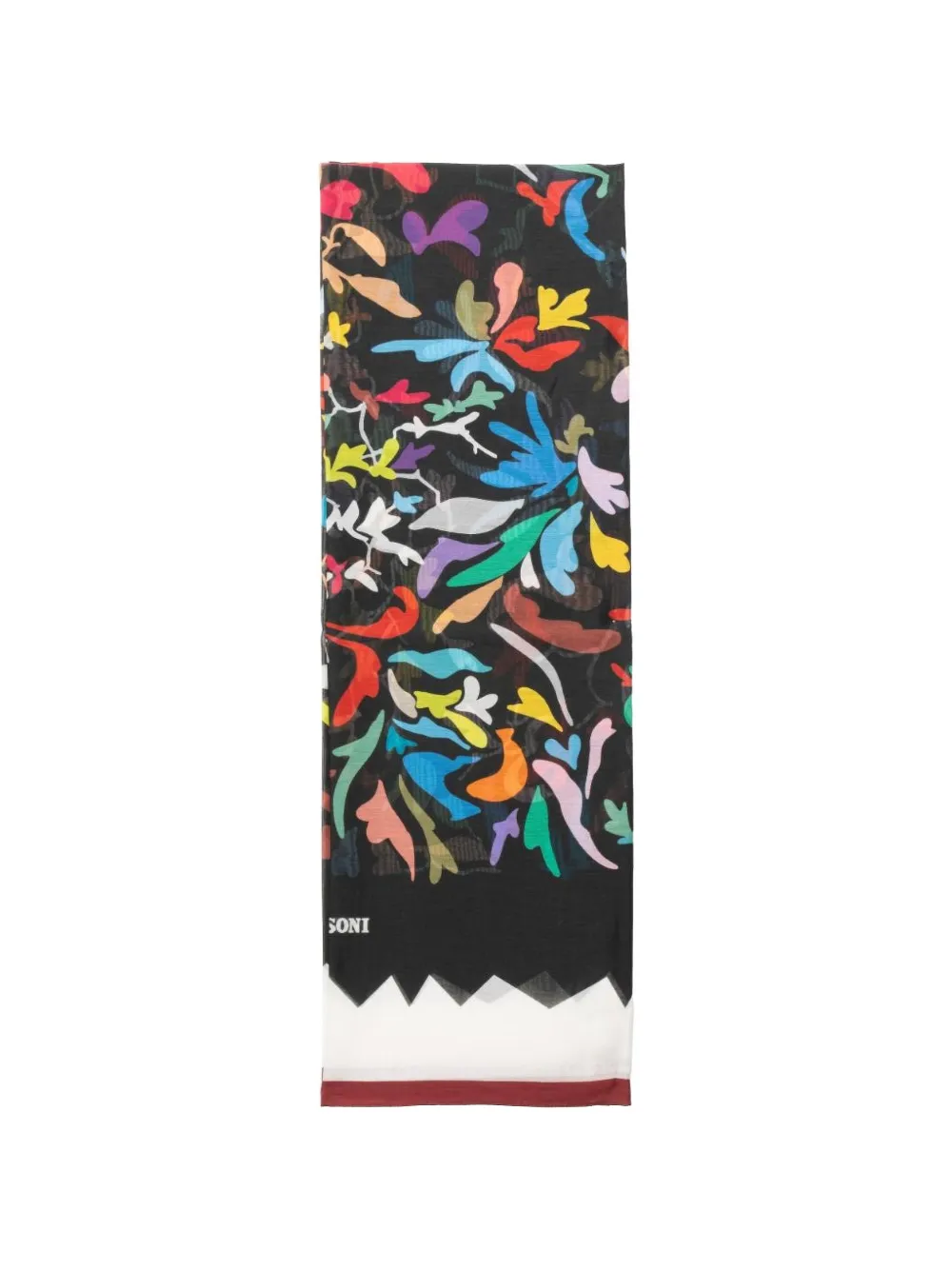 Missoni abstract-print scarf - Nero