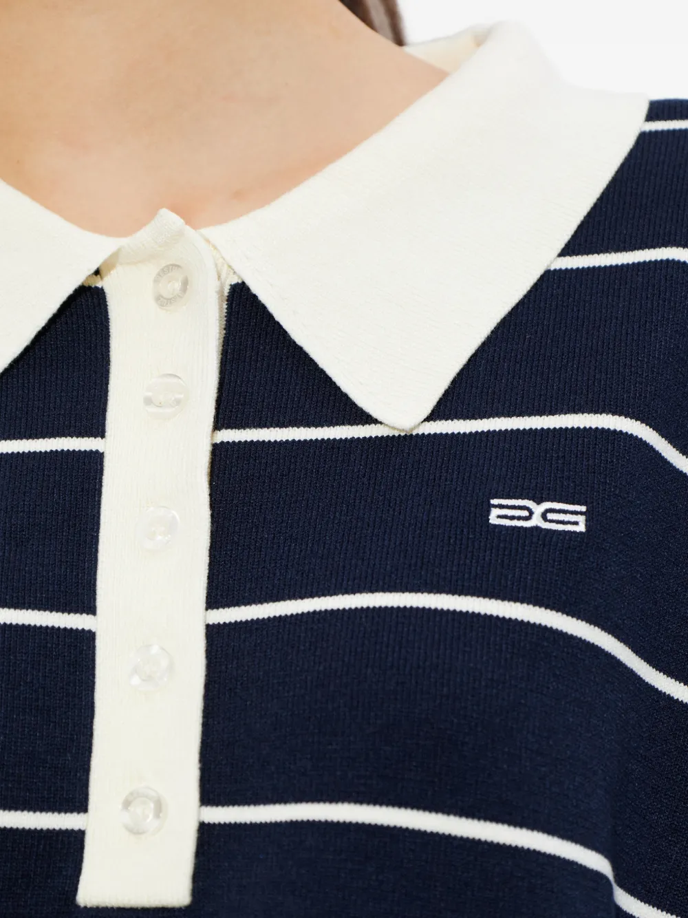 Gestuz GZtaige gestreept poloshirt Blauw