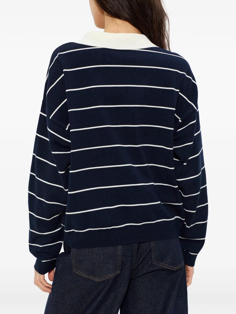 Gestuz GZtaige gestreept poloshirt Blauw