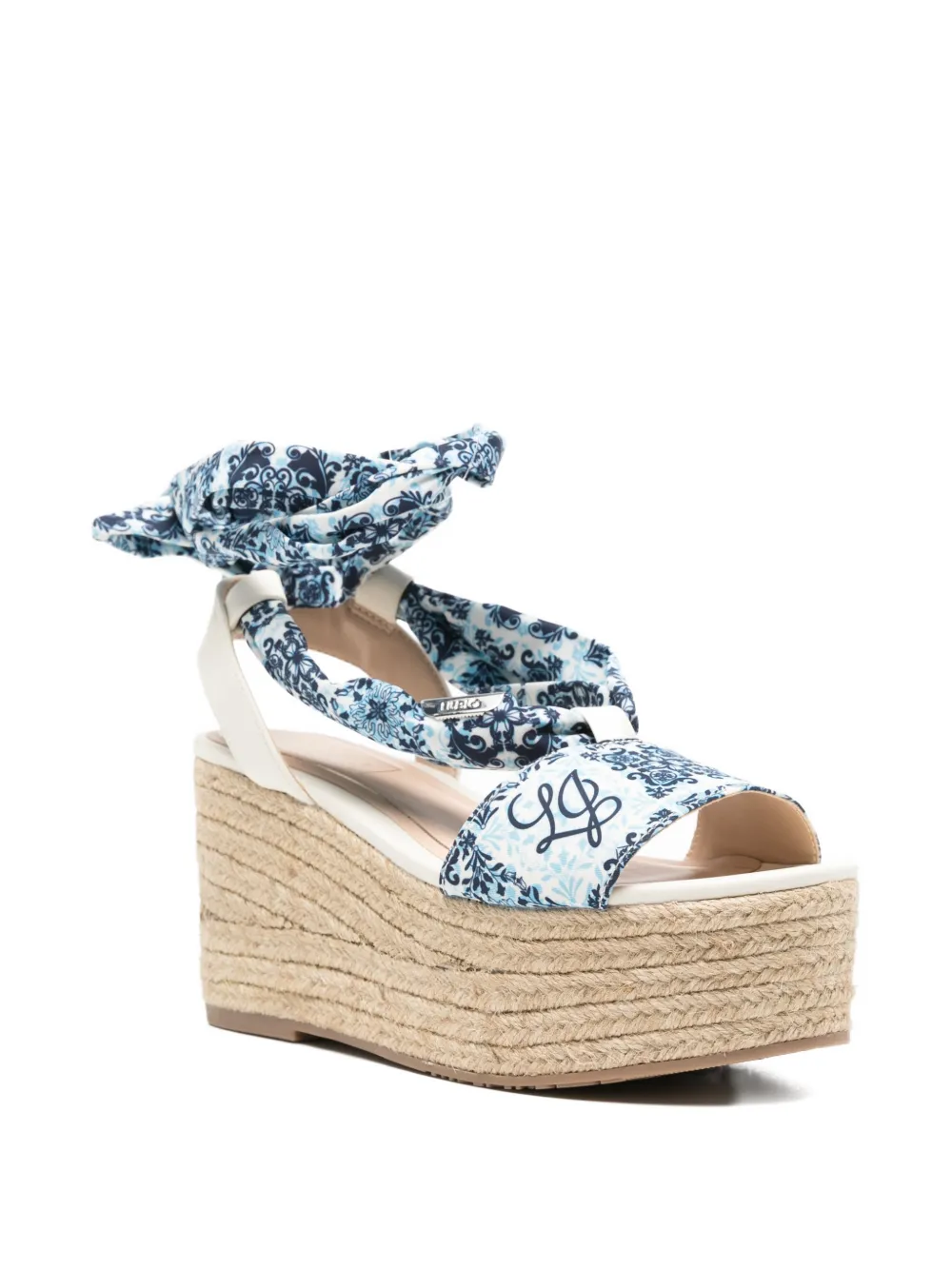 LIU JO Sandalen met sleehak Blauw