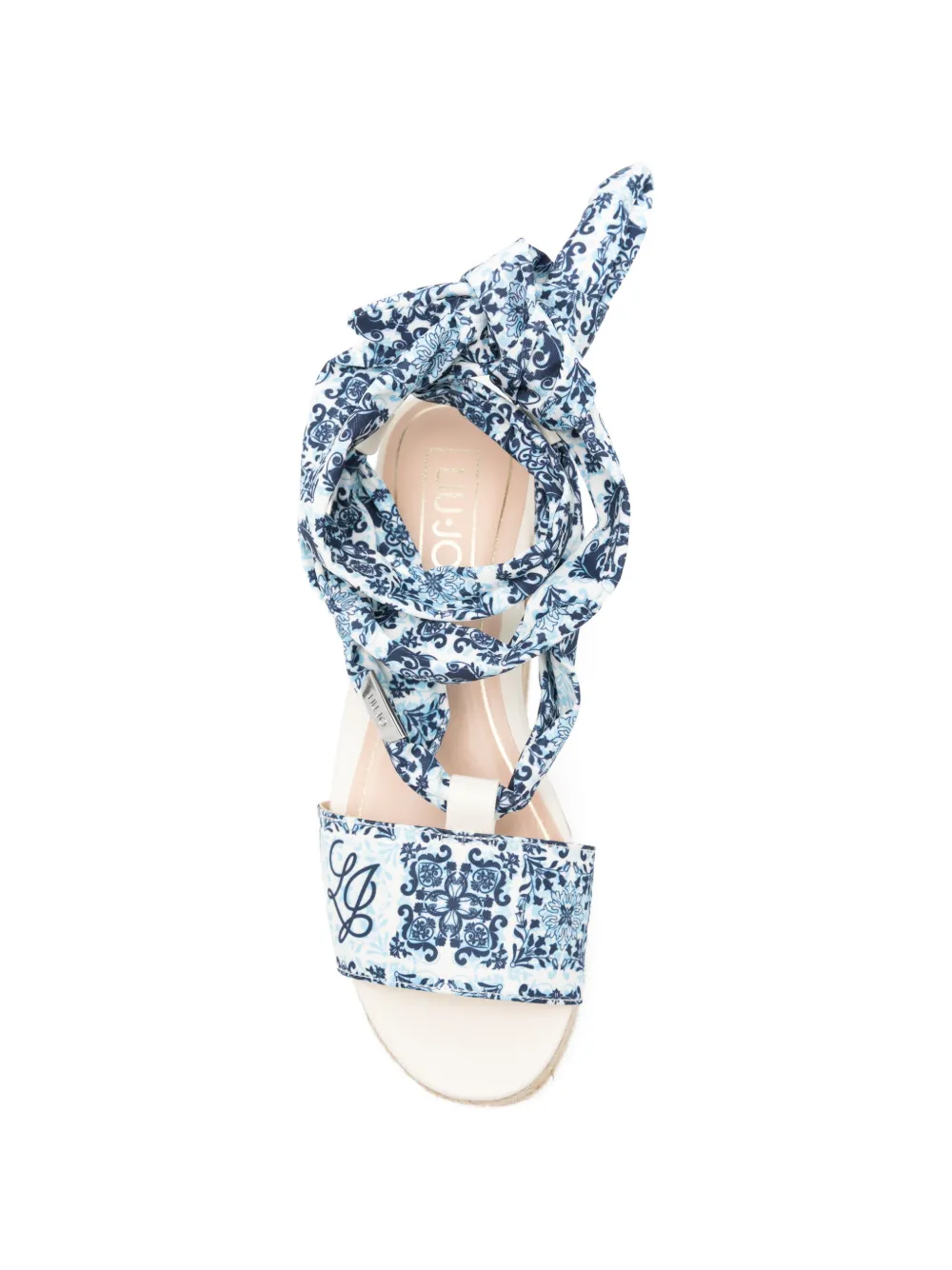 LIU JO Sandalen met sleehak Blauw