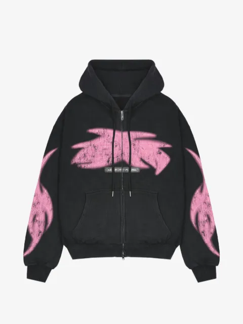 GODMADE Vivid graphic-print zip-up hoodie