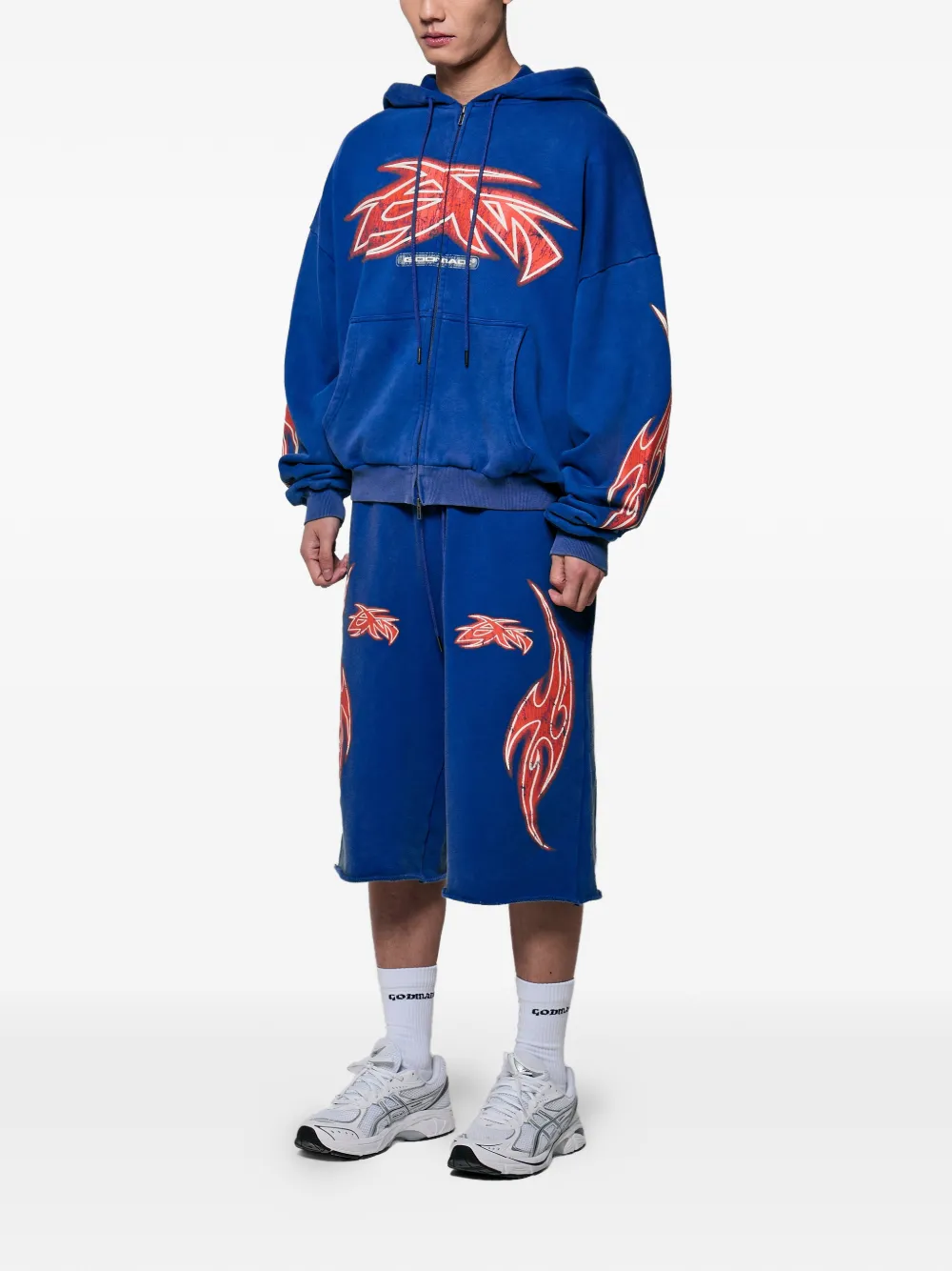  Godmade Sudadera Vivid Con Estampado Gráfico - Azul 