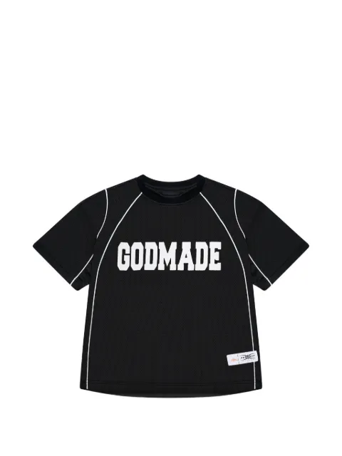 GODMADE Jersey piped logo-print T-shirt