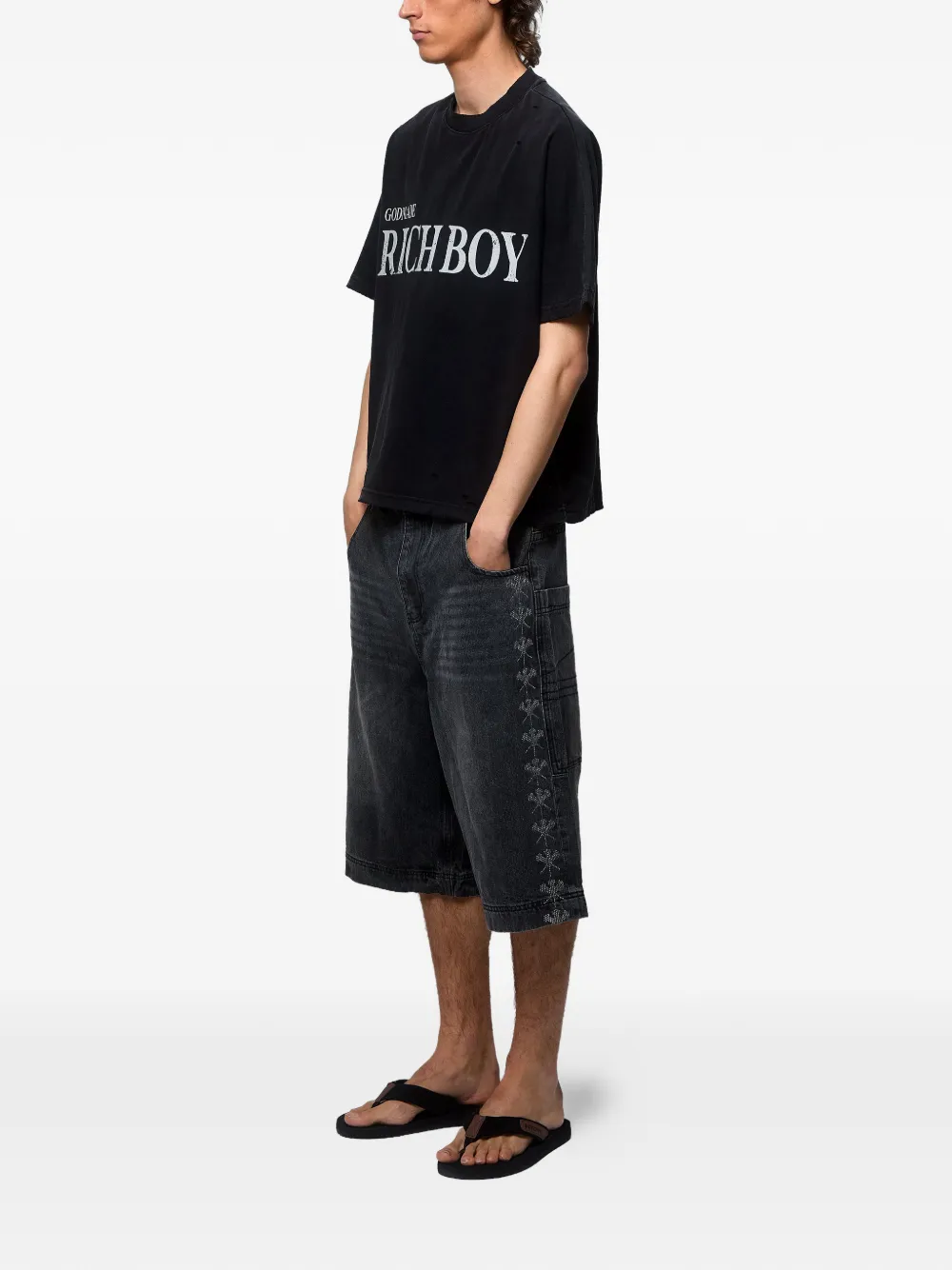  Godmade Camiseta De Algodón - Negro 