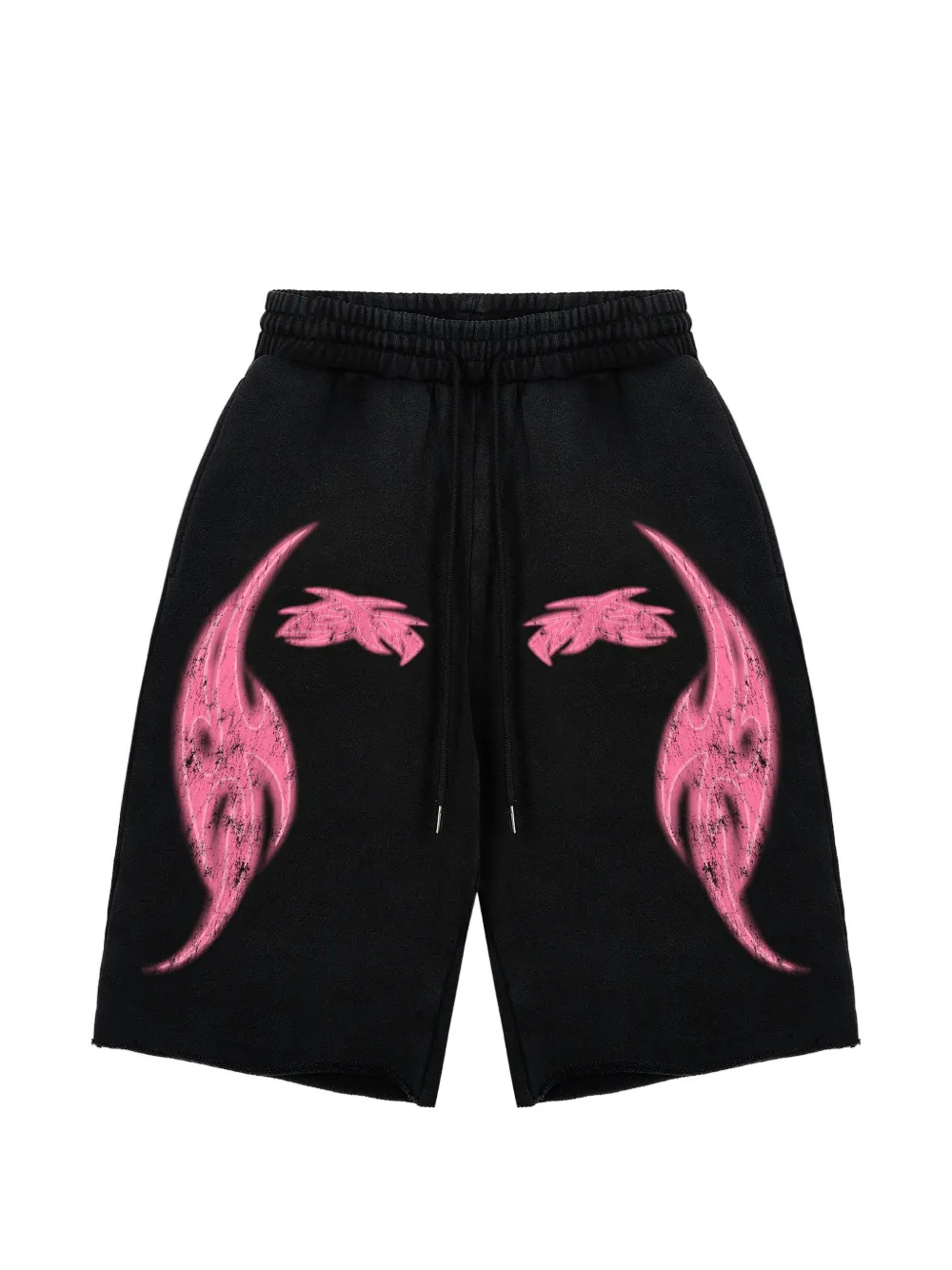 GODMADE Vivid graphic-print shorts - Schwarz