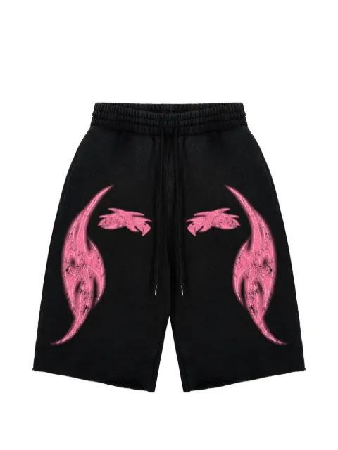 GODMADE Vivid graphic-print shorts