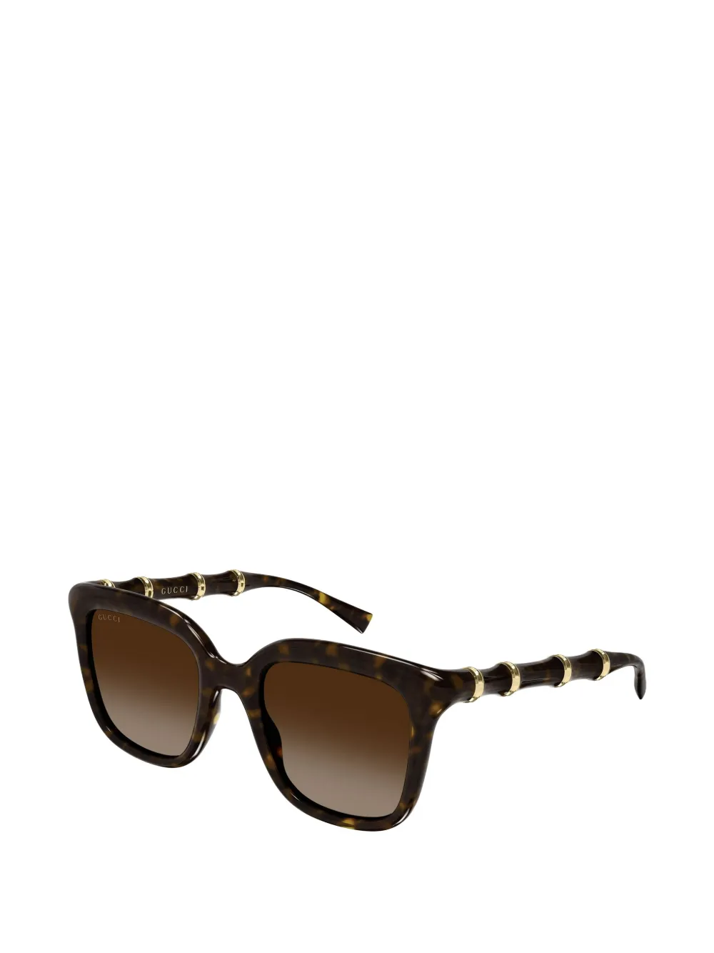 Gucci Eyewear Zonnebril met vierkant montuur Bruin