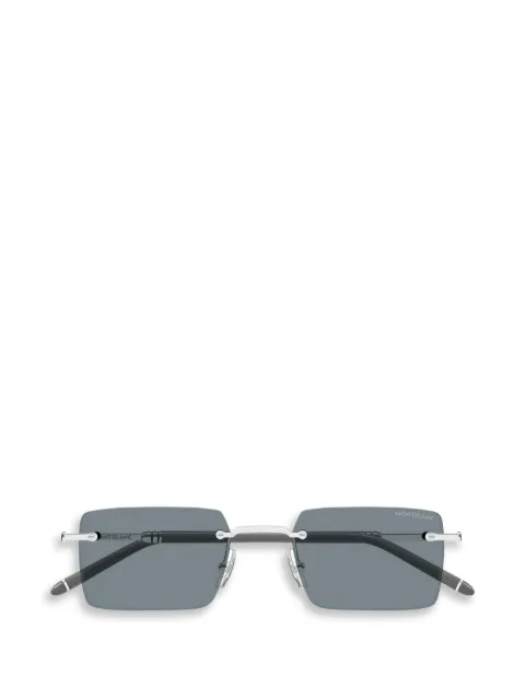 Montblanc rimless rectangle-frame sunglasses