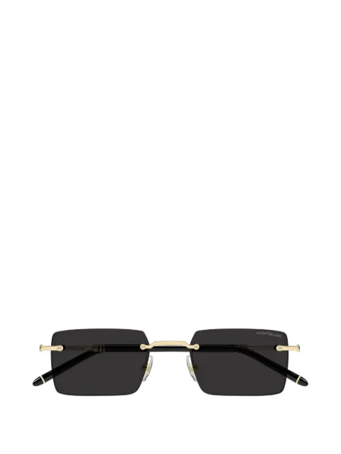 Montblanc rimless rectangle-frame sunglasses