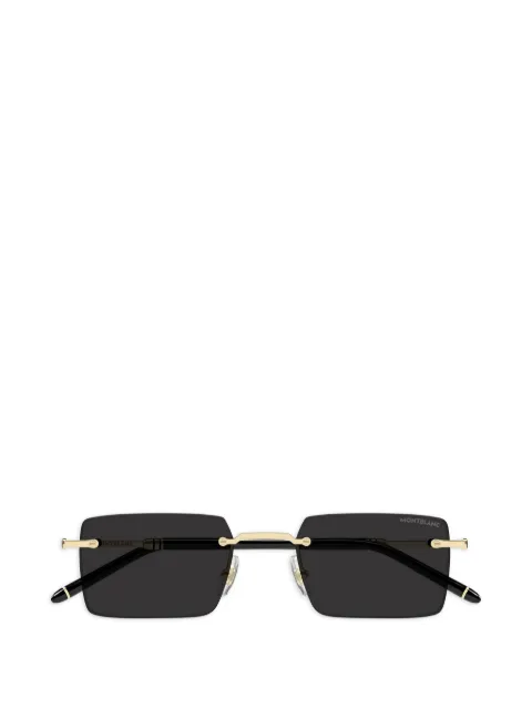 Montblanc rimless rectangle-frame sunglasses