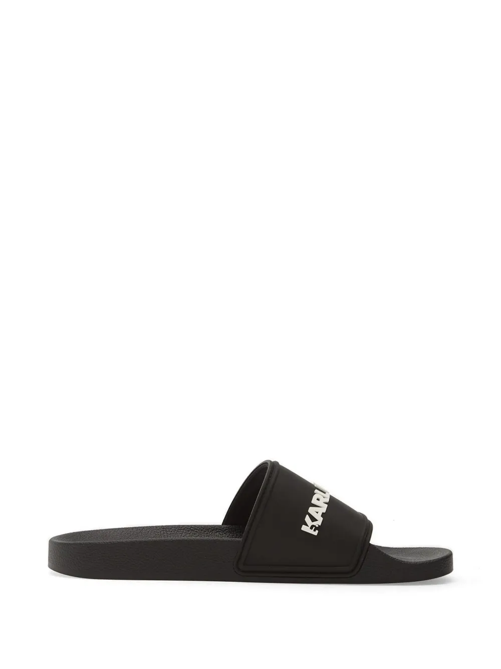 Karl Lagerfeld Jeans Kondo Ii Long logo-print slides - Schwarz