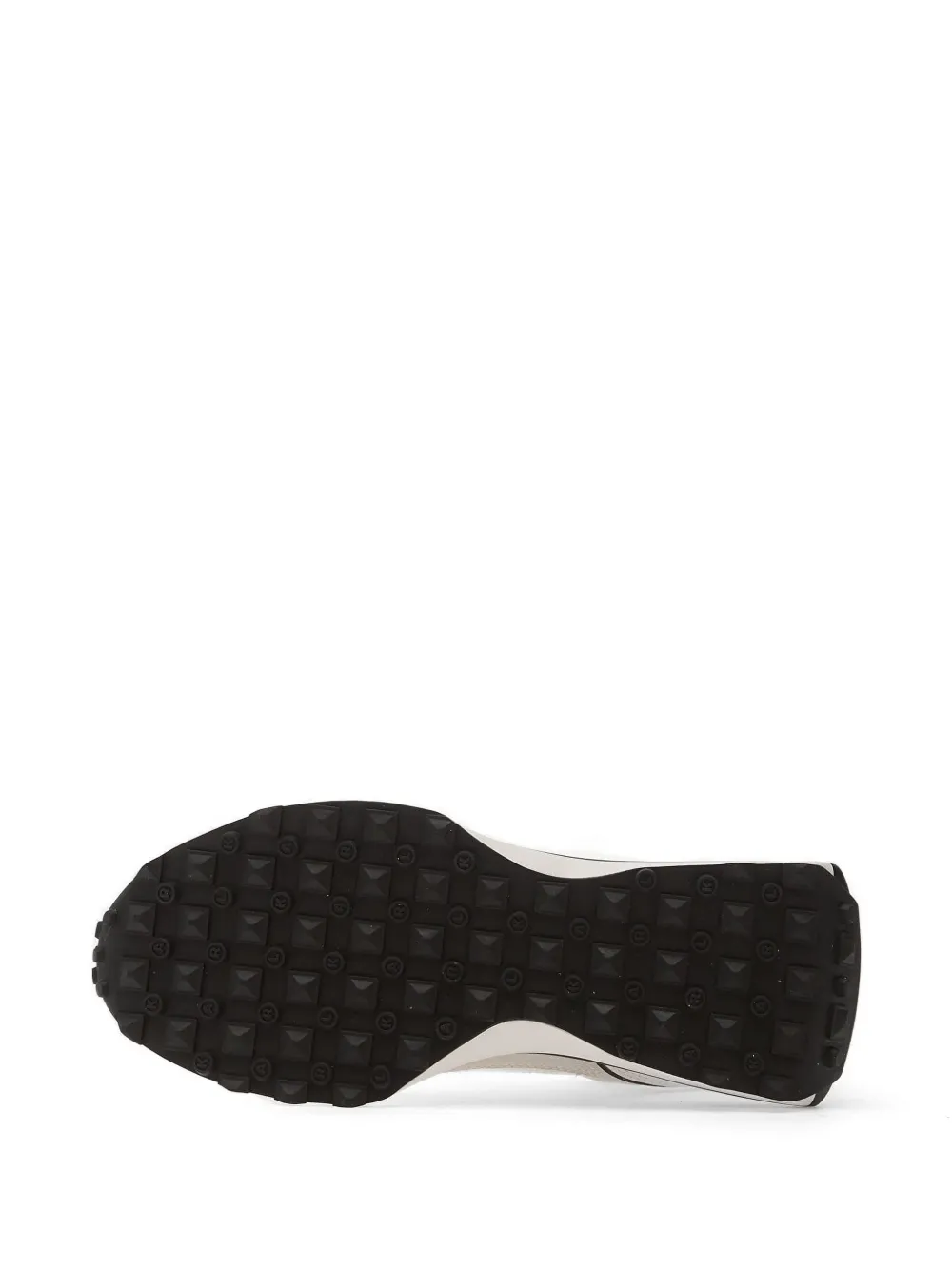 Karl Lagerfeld Jeans Zone panelled lace-up leather sneakers Beige