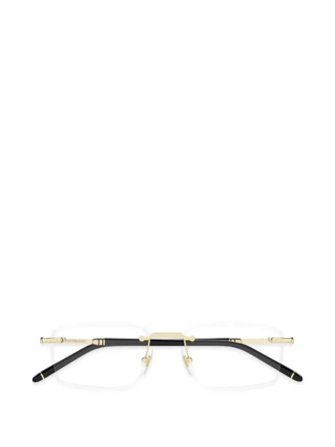Montblanc lentes con armazón rectangular