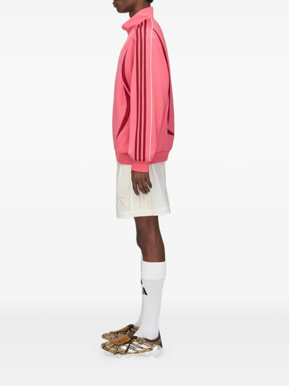 adidas x Wales Bonner jack met streepdetail Roze