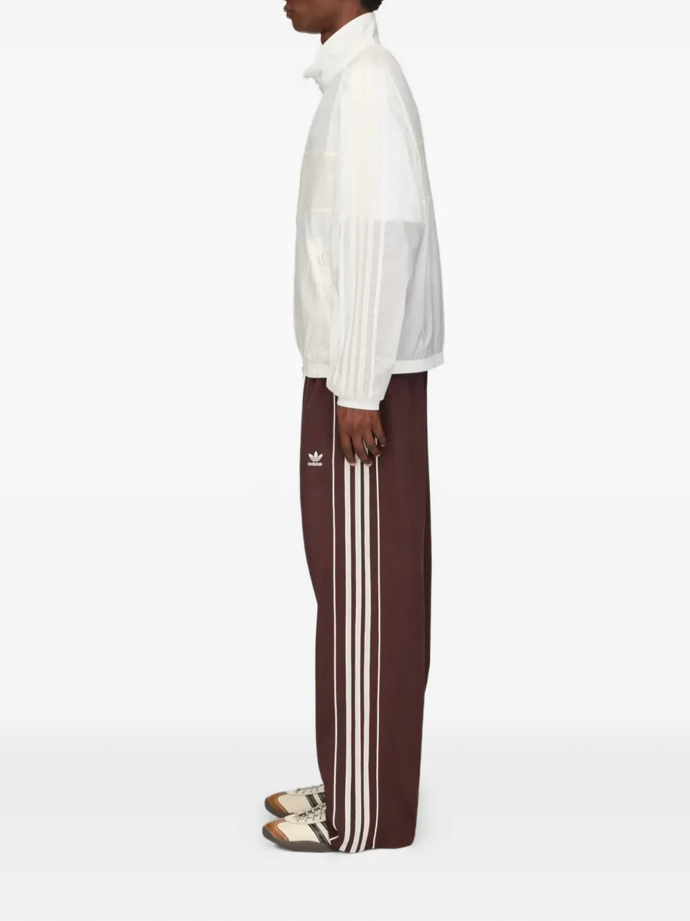 adidas x Wales Bonner jack met streepdetail Wit