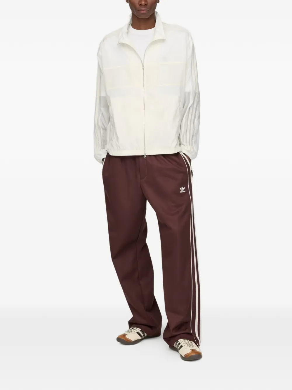 adidas x Wales Bonner jack met streepdetail Wit