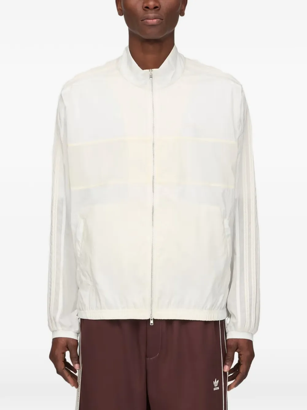 adidas x Wales Bonner jack met streepdetail Wit