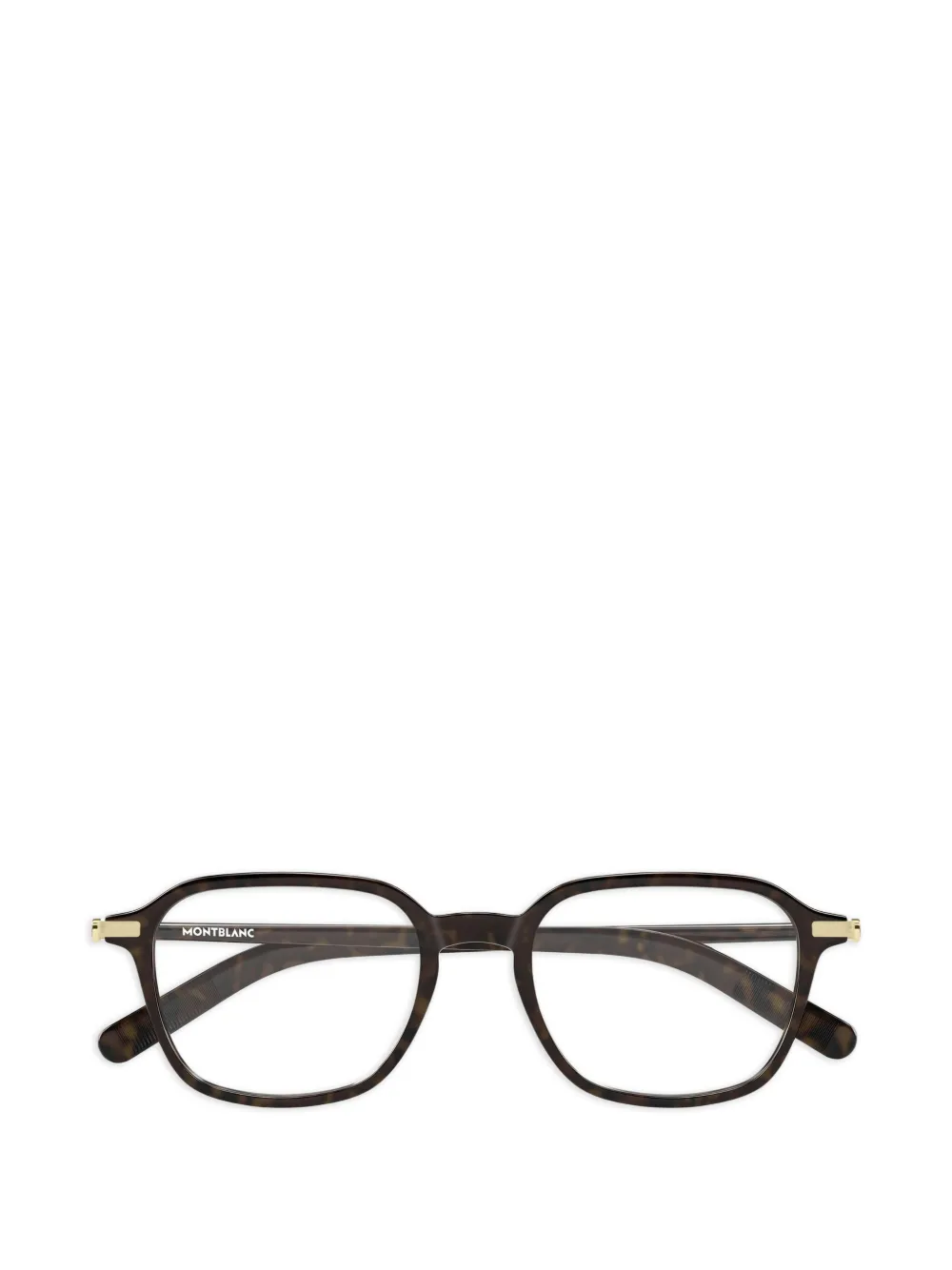 Montblanc geometric-frame glasses - Marrone