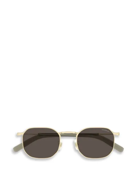 Montblanc geometric-frame sunglasses