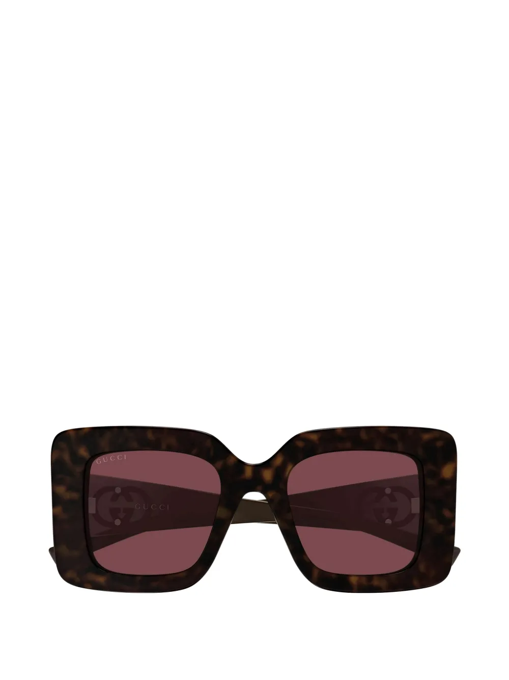 Gucci Eyewear tortoiseshell-effect sunglasses - Marrone
