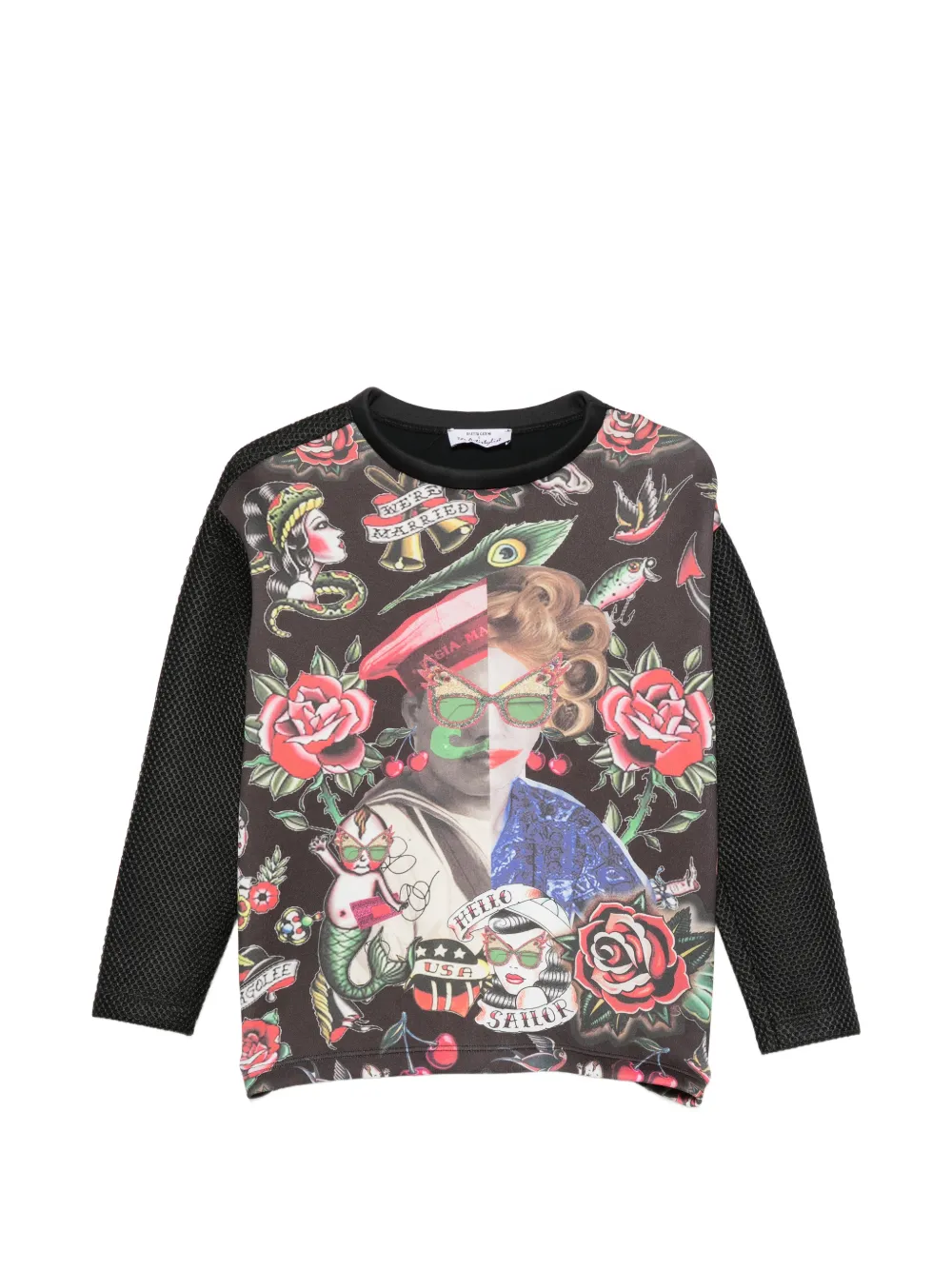 The Artistylist Old School graphic-print sweatshirt - Nero