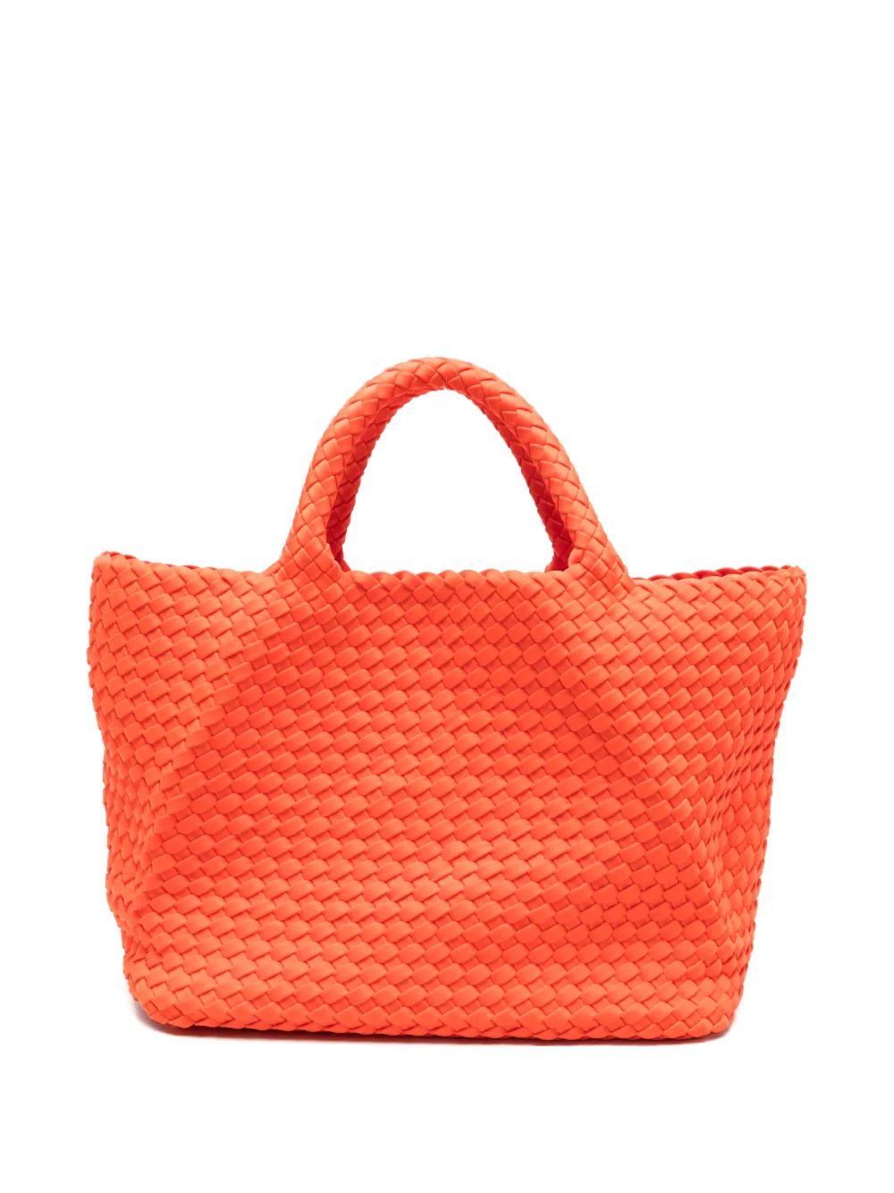 MARREA medium woven-design tote bag - Arancione