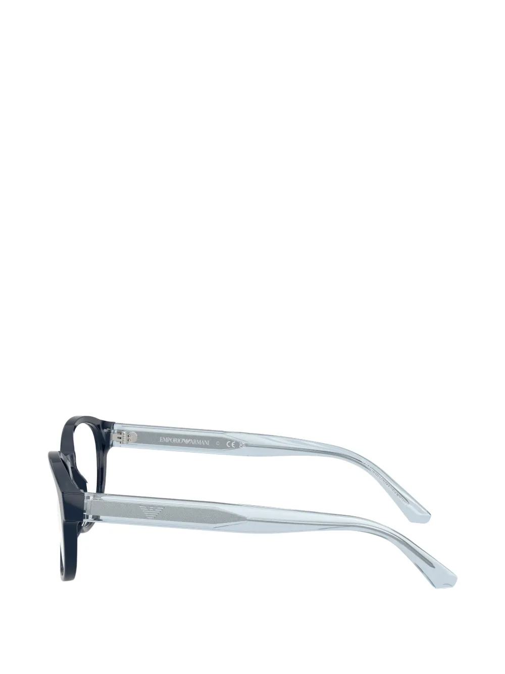 Emporio Armani Kids Bril met rond montuur Blauw