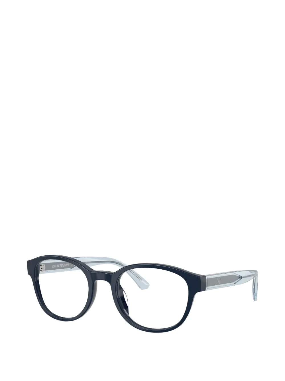 Emporio Armani Kids Bril met rond montuur Blauw