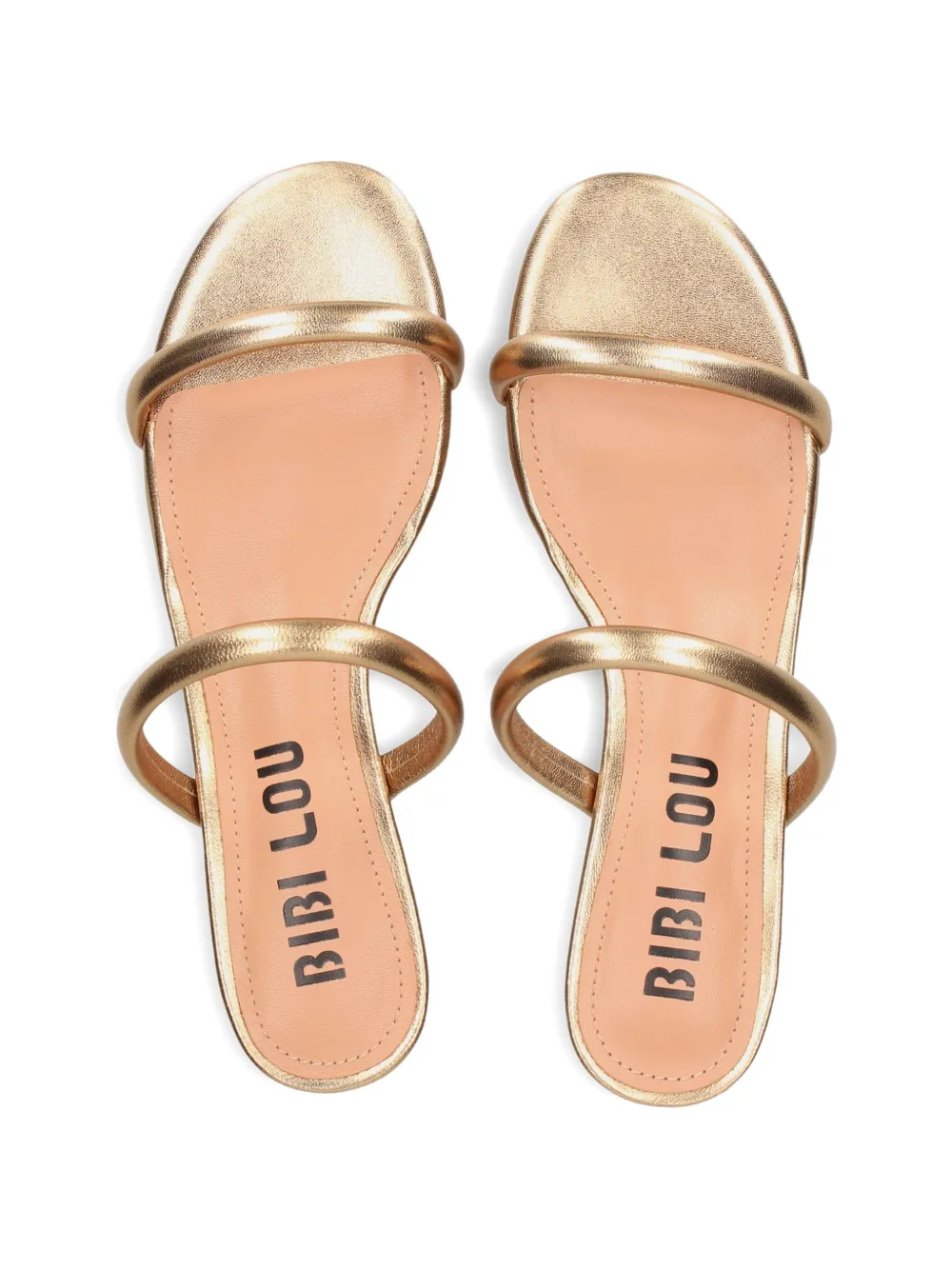 Bibi Lou Musa metallic-effect leather sandals Goud