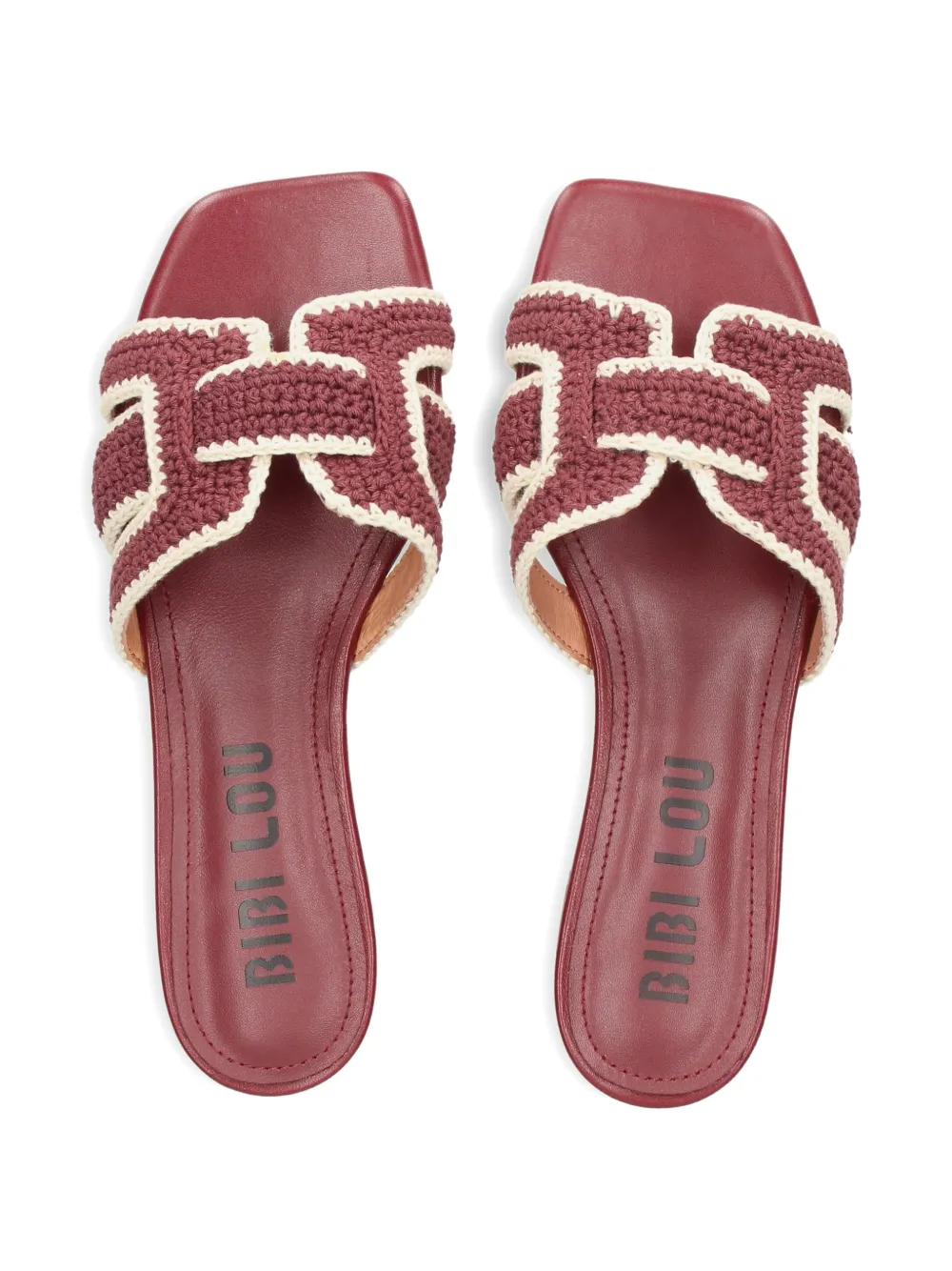 Bibi Lou Holly crochet-knit sandals Rood