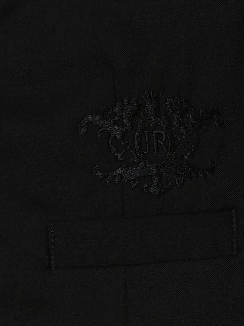John Richmond Junior Gilet met geborduurd logo Zwart